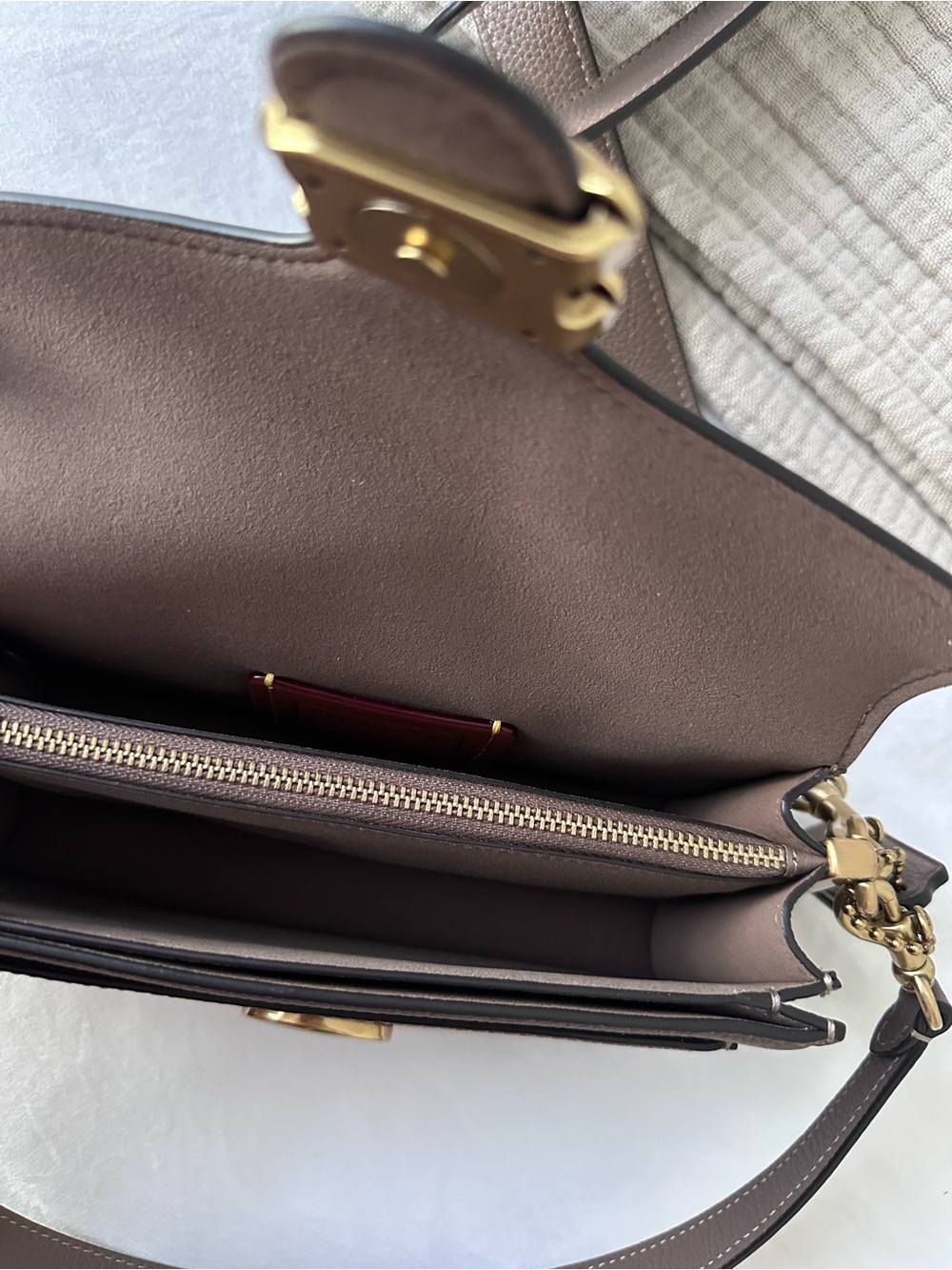 Coach Tabby Crossbody Bag (Taupe) - Picture 6 of 7